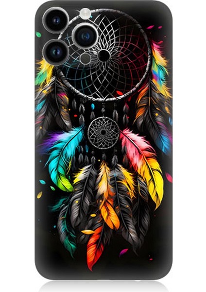 Apple iPhone 13 Pro Max Uyumlu Silikon Kılıf Renki Dream Catcher Düş Kapanı