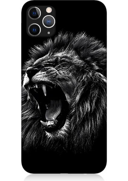 Apple iPhone 11 Pro Max Uyumlu Silikon Kılıf Saldırgan Aslan