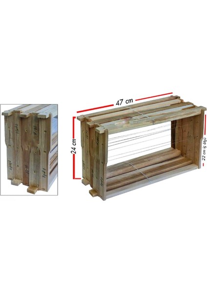 40'lı Telli Arı Çıtası Arıcılık Malzemesi Yüksek Kaliteli Telli Bal Arısı Kovan Çerçeveleri