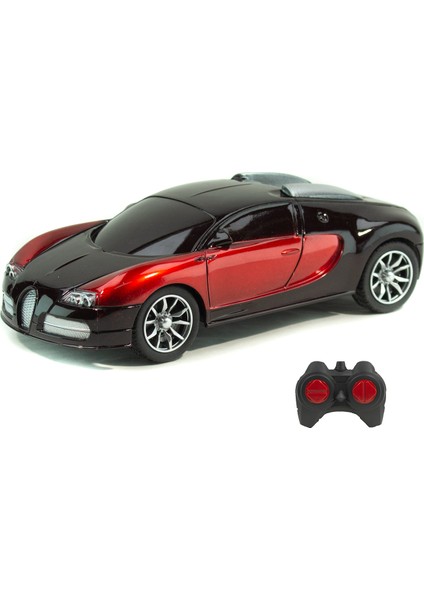 1:24 Ölçek Uzaktan Kumandalı Bugatti Veyron Ful Fonksiyon Kırmızı