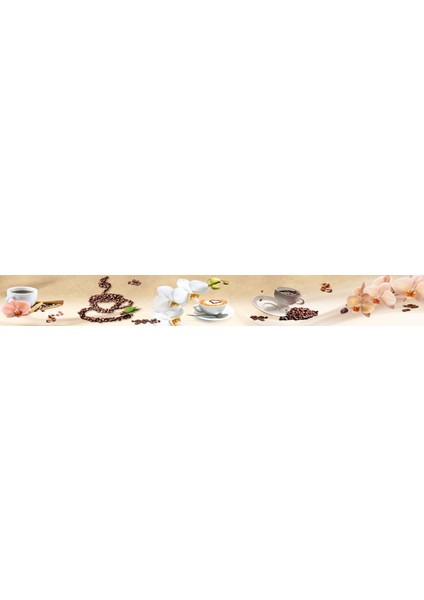 Mutfak Tezgah Arası Folyo Fayans Kaplama Folyosu Orkide Kahve 60X500 cm modelleri