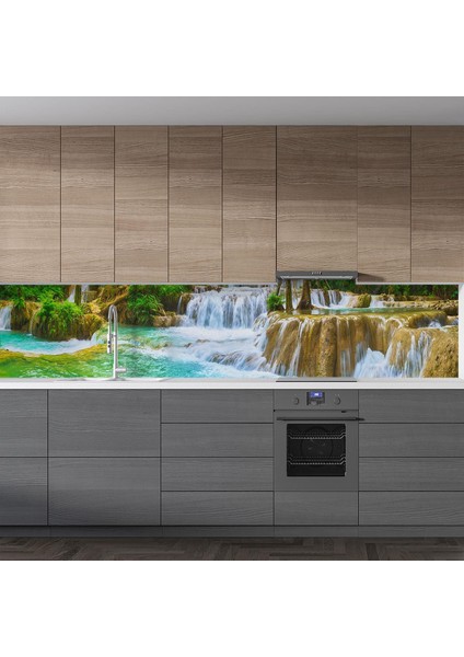 Mutfak Tezgah Arası Folyo Fayans Kaplama Folyosu Tat See Laos 60X200 cm fiyatları