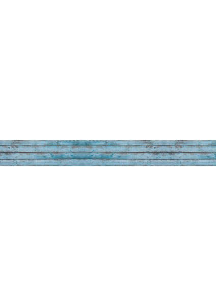 Mutfak Tezgah Arası Folyo Fayans Kaplama Folyosu Kırık Mavi Ahşap Doku 60X400 cm modelleri
