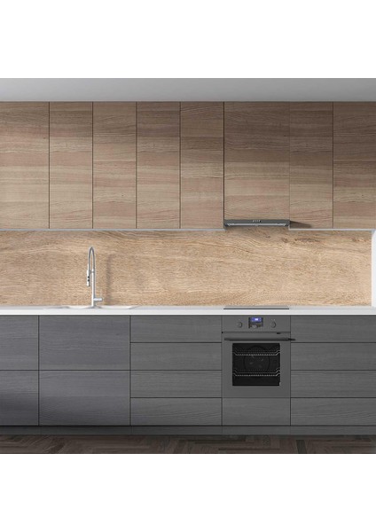 Mutfak Tezgah Arası Folyo Fayans Kaplama Folyosu Doğal Ahşap Desen 60X200 cm fiyatları