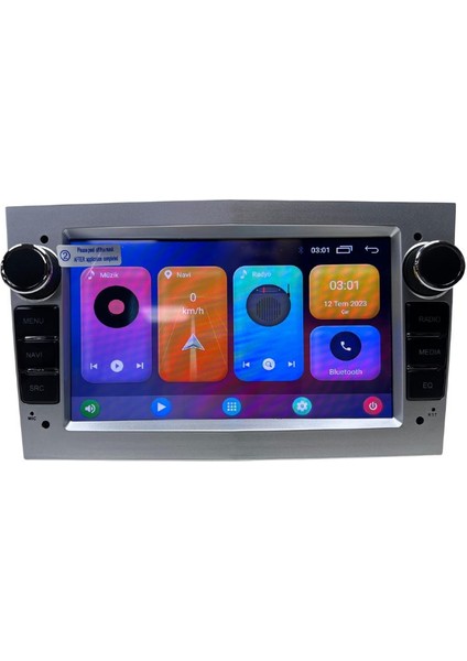 Oto Multimedya Opel Corsa D Gri Unı - Ty / 2 GB Ram 32 GB HDD / 7 Inch Ekr. Carplay And. 13 Double Teyp - Navigasyon Cihazı Myw