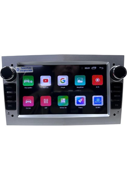 Oto Multimedya Opel Corsa D Gri Unı - Ty / 2 GB Ram 32 GB HDD / 7 Inch Ekr. Carplay And. 13 Double Teyp - Navigasyon Cihazı Myw