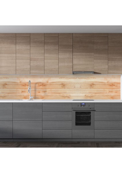 Mutfak Tezgah Arası Folyo Fayans Kaplama Folyosu Kahverengi Ahşap Vintage 60X100 cm fiyatları