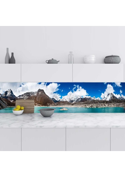 Mutfak Tezgah Arası Folyo Fayans Kaplama Folyosu Himalaya 60X400 cm