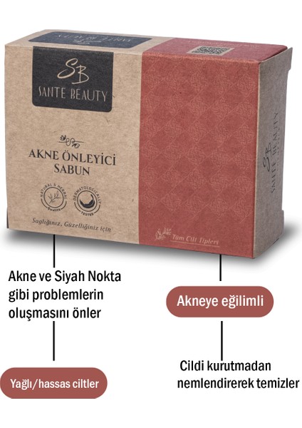 Doğal Akne Önleyici Sabun 150 gr fiyatları