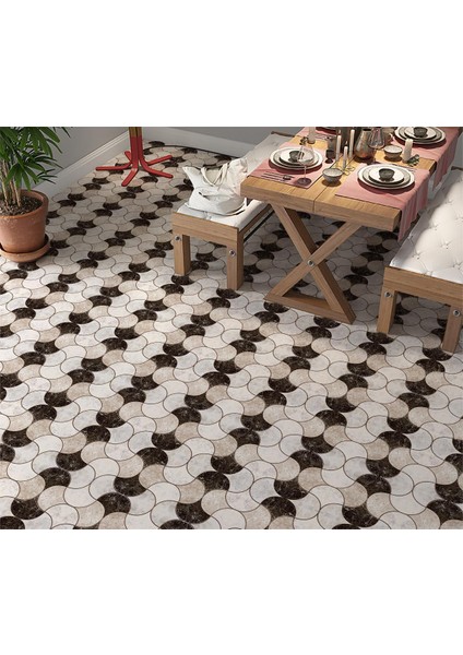 Yer Kaplama Zemin Kaplama Folyosu 65X130 cm Geometry Floor Tile