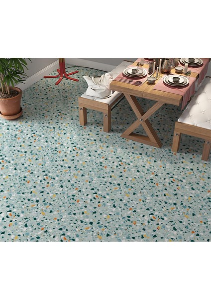 Yer Kaplama Zemin Kaplama Folyosu 65X130 cm Terrazzo Floor Color