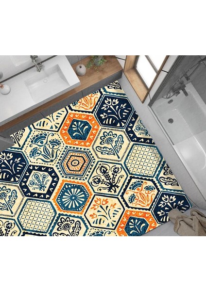 Yer Kaplama Zemin Kaplama Folyosu 65X130 cm Hexagon fiyatları