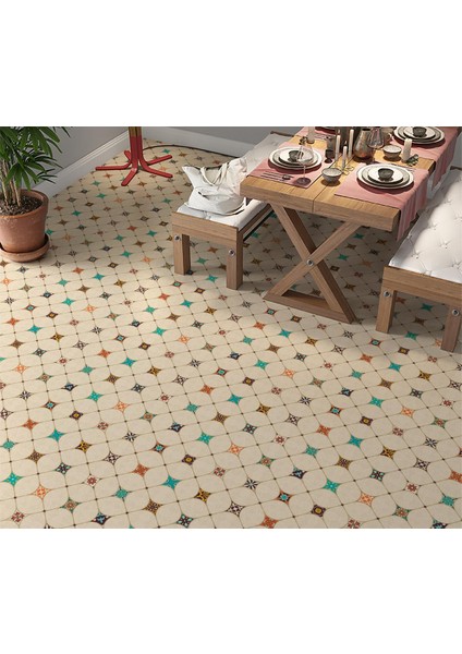 Yer Kaplama Zemin Kaplama Folyosu 65X130 cm Majolika Desen 2