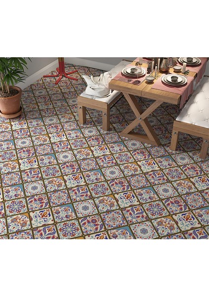 Yer Kaplama Zemin Kaplama Folyosu 65X130 cm Vintage Turkish