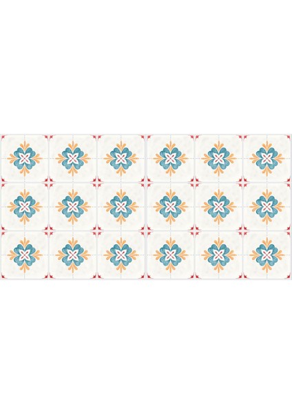 Yer Kaplama Zemin Kaplama Folyosu 65X130 cm Çiçek Fayans