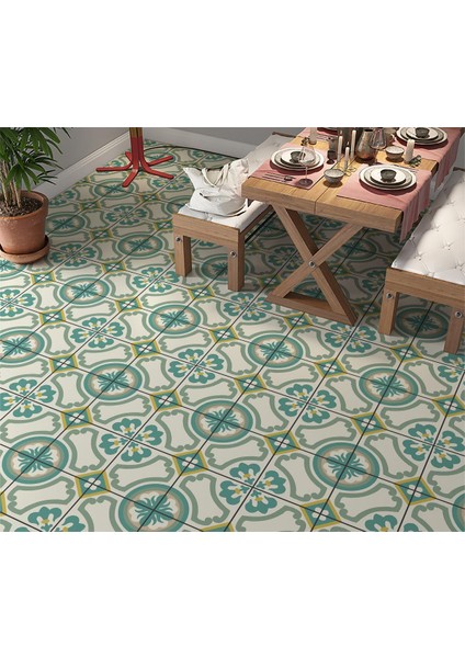 Yer Kaplama Zemin Kaplama Folyosu 65X130 cm Geometrik Desenler