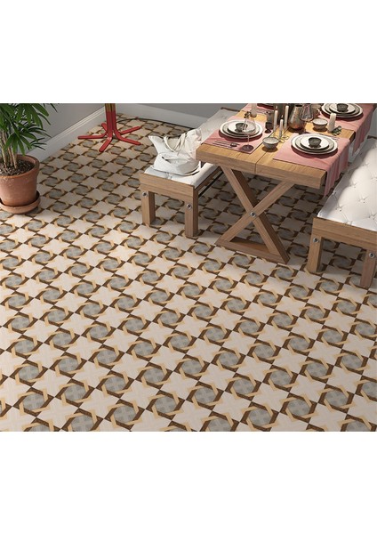 Yer Kaplama Zemin Kaplama Folyosu 65X130 cm Soyut Kare