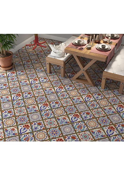 Yer Kaplama Zemin Kaplama Folyosu 65X130 cm Turkish Style Vintage