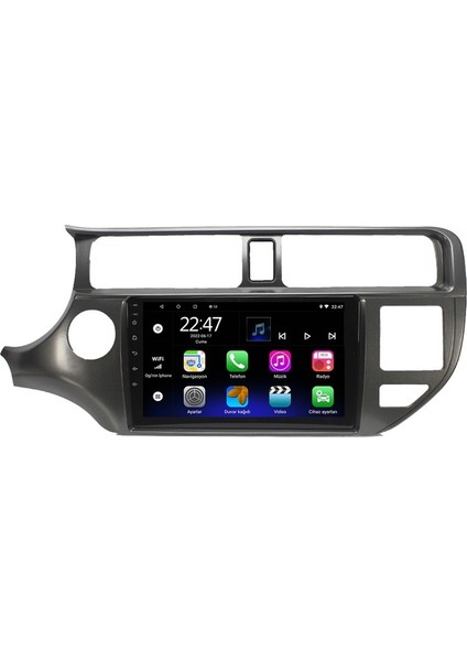 Kia Rio (2012-2014) Android 12 Carplay Navigasyon Multimedya - 2gb Ram 32GB HDD