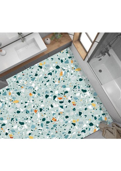 Yer Kaplama Zemin Kaplama Folyosu 65X130 cm Terrazzo Floor Color fiyatları