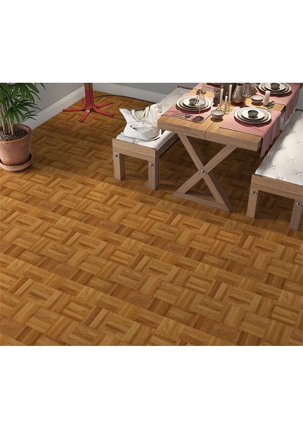 Yer Kaplama Zemin Kaplama Folyosu 65X130 cm Wooden Parquet