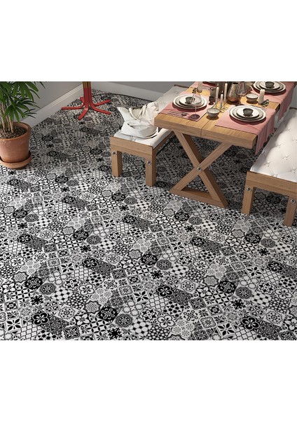 Yer Kaplama Zemin Kaplama Folyosu 65X130 cm Spanish Retro Tile