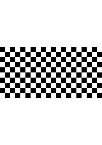 Yer Kaplama Zemin Kaplama Folyosu 65X130 cm Siyah Beyaz Kareler modelleri