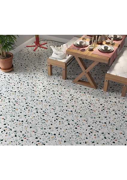 Yer Kaplama Zemin Kaplama Folyosu 65X130 cm Terrazzo Floor
