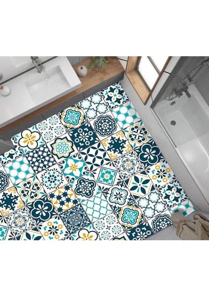 Yer Kaplama Zemin Kaplama Folyosu 65X130 cm Spanish Retro Tile Color fiyatları