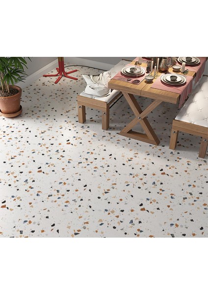 Yer Kaplama Zemin Kaplama Folyosu 65X130 cm Terrazzo Mermer