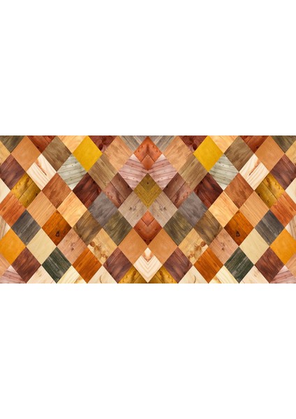 Yer Kaplama Zemin Kaplama Folyosu 65X130 cm Ahşap Doku Kolaj modelleri
