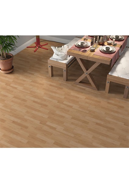 Yer Kaplama Zemin Kaplama Folyosu 65X130 cm Floor Wood Parquet