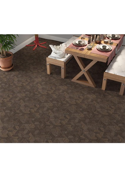 Yer Kaplama Zemin Kaplama Folyosu 65X130 cm Honeycomb Wooden