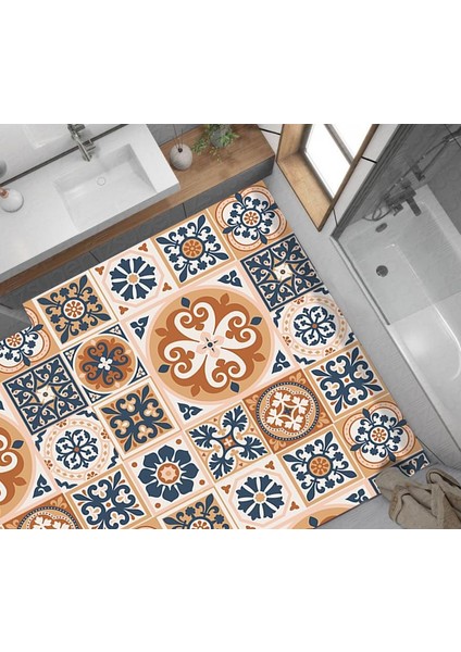 Yer Kaplama Zemin Kaplama Folyosu 65X130 cm Akdeniz Desen fiyatları