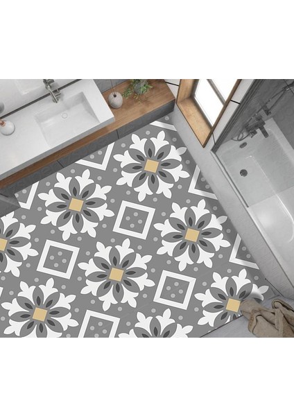 Yer Kaplama Zemin Kaplama Folyosu 65X130 cm Gri Çiçek fiyatları