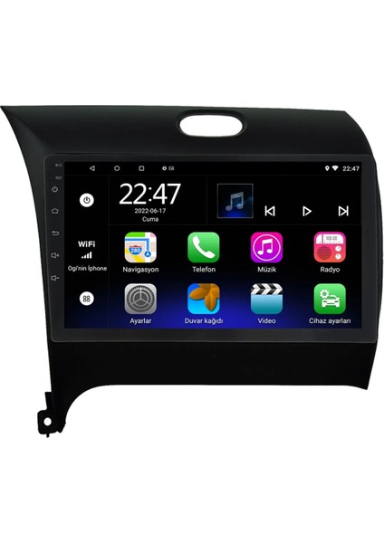 Kia Cerato (2016-2018) Android 12 Carplay Navigasyon Multimedya - 2gb Ram 32GB HDD