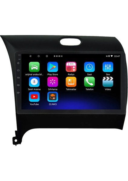 Kia Cerato (2016-2018) Android 12 Carplay Navigasyon Multimedya - 2gb Ram 32GB HDD modelleri