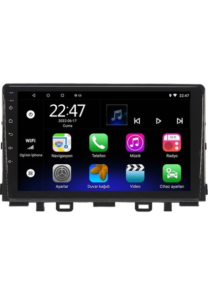 Kia Picanto (2011-2016) Android 12 Carplay Navigasyon Multimedya - 2gb Ram 32GB HDD
