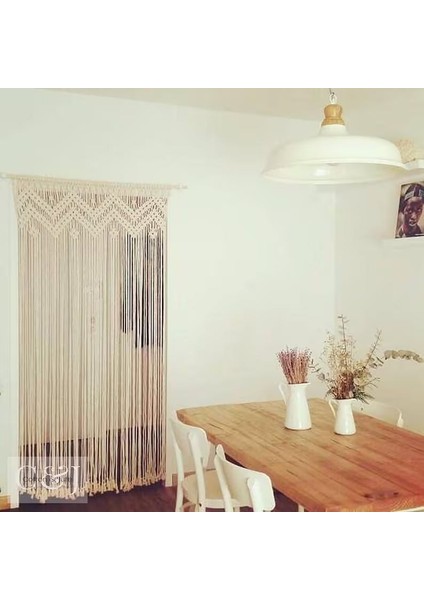 Makrome Dekoratif Kapı Perdesi modelleri