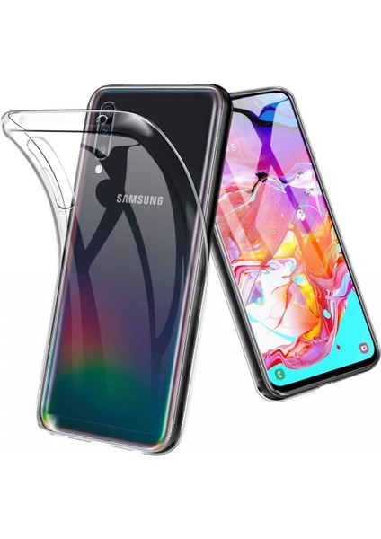 Samsung Galaxy A70 Uyumlu Şeffaf Silikon Kılıf