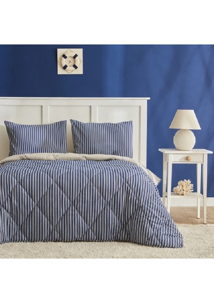Maritime Stripe Tek Kişilik Comfort Set Blue