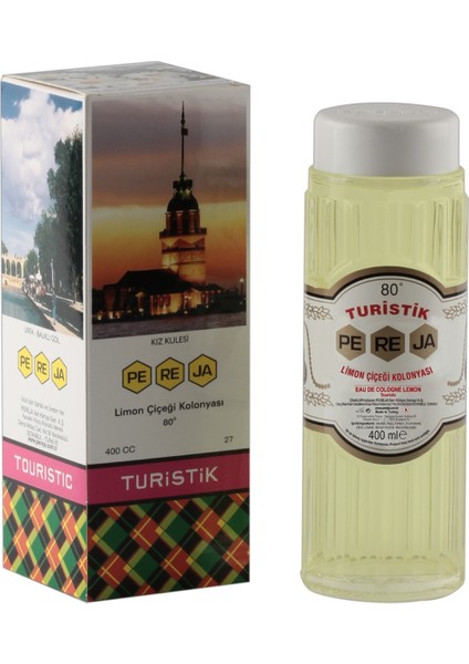 Limon Kolonyası 400 ml Cam Şişe Kız Kulesi