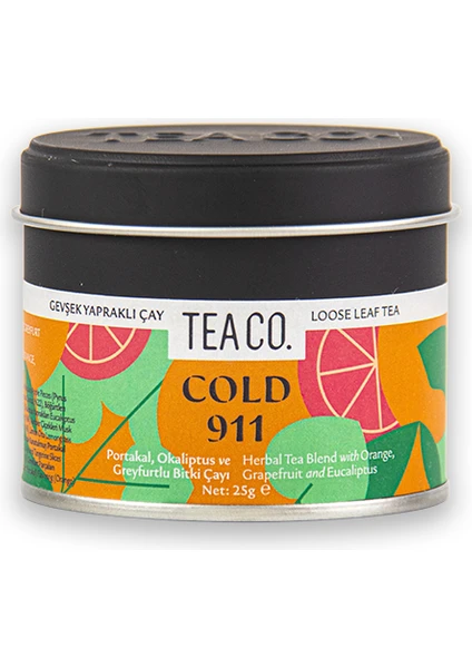 Tea Co Portakal, Greyfurt ve Mandalinalı Bitki Çayı 25 Gr.- Cold 911 | Tea Co.