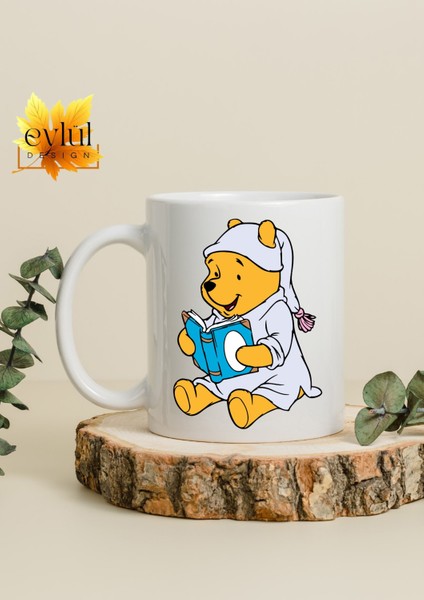 Winnie The Pooh Temalı Sevimli Eğlenceli Özel Tasarım Baskılı Kupa Bardak Hediye Bardak fiyatları