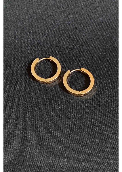 Kadın Gold Halka Çelik Küpe Paslanmaz Çelik 16 mm Küpe fiyatları