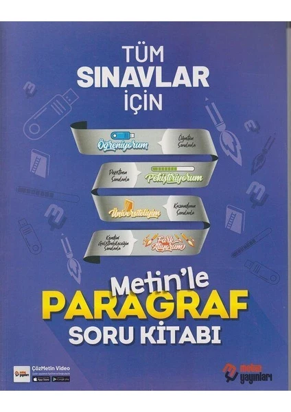 Metin Yayınları Tüm Sınavlar İçin Metinle Paragraf Soru Kitabı