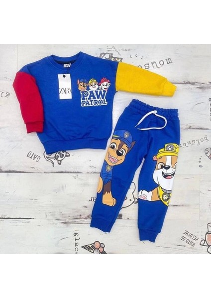 Çocuk Pawpetrol Baskılı Eşofman Takımı L modelleri