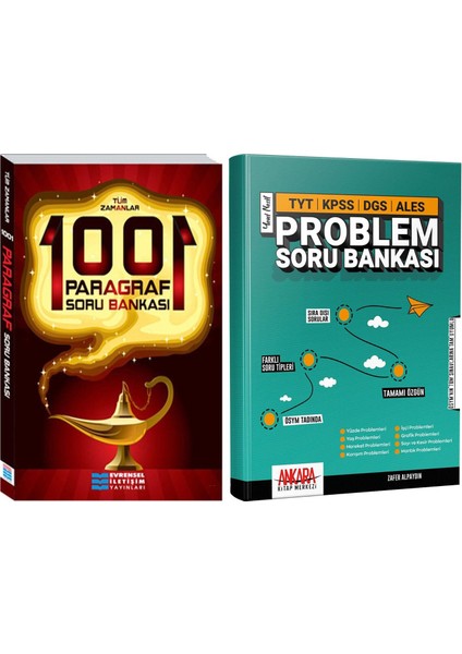 Sihirli 1001 Paragraf - Akm Problemler Soru Bankası Seti 2 Kitap