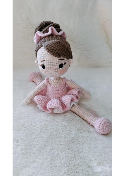 Pembe Balerin Bebek Amigurumi Organik Oyuncak fiyatları