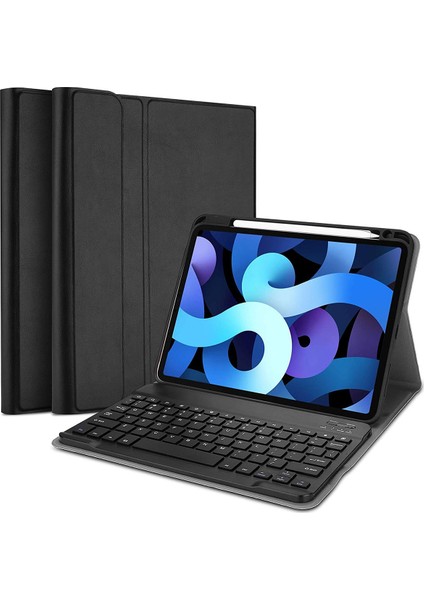 Samsung Galaxy Tab S7 Plus SM-T970 12.4inç Uyumlu Kablosuz Klavyeli Standlı Kılıf